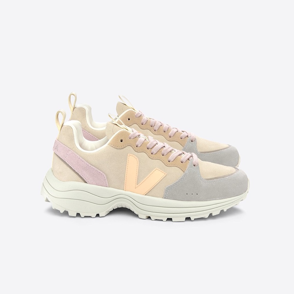 VEJA VENTURI SUEDE ALMOND PEACH MULTICO SNEAKERS - Picture 3 of 11